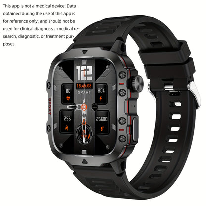 1pc Large 1.96" Touch Screen Smartwatch Pro - Multi-Sport Fitness Tracker, Answer/Make Calls, Message Notification, AI Control, Wireless Call, Heart Rate Monitor, Sleep Tracker, and More Beauty World Shop