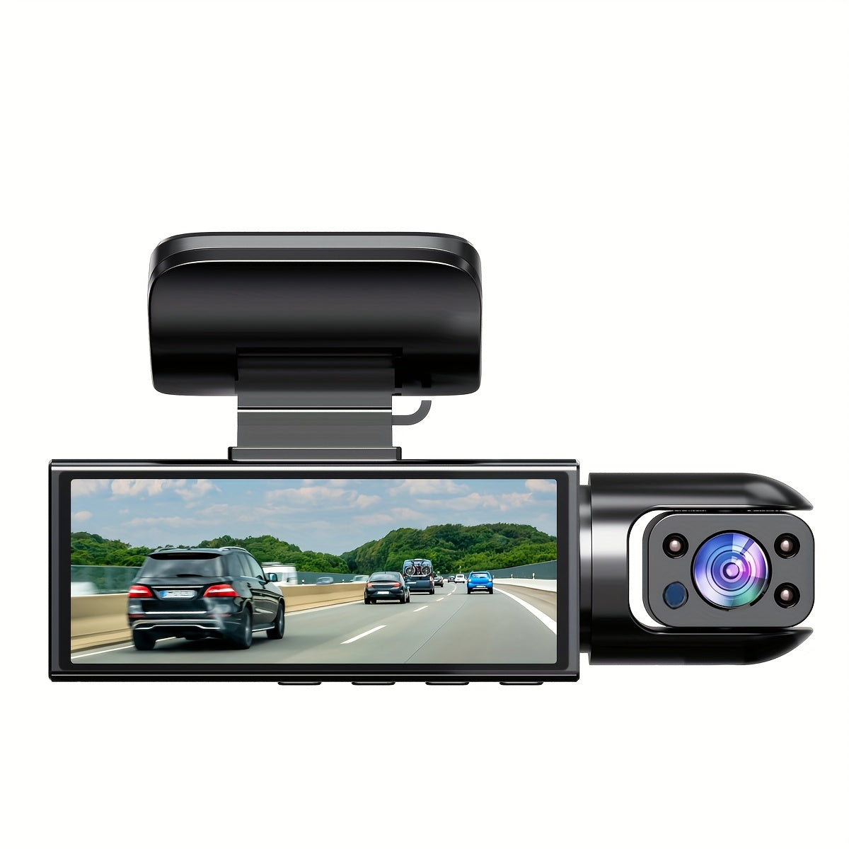 NTTAMHM Dual Camera Dash Cam with 3.16" IPS Screen, IR Night Vision, Loop Recording, Wide Angle Lens, Motion Detection, View Angle, Dual Cameras, Car Dash Cam, Modern Car Accessory, Driving Enthusiasts Beauty Fashion