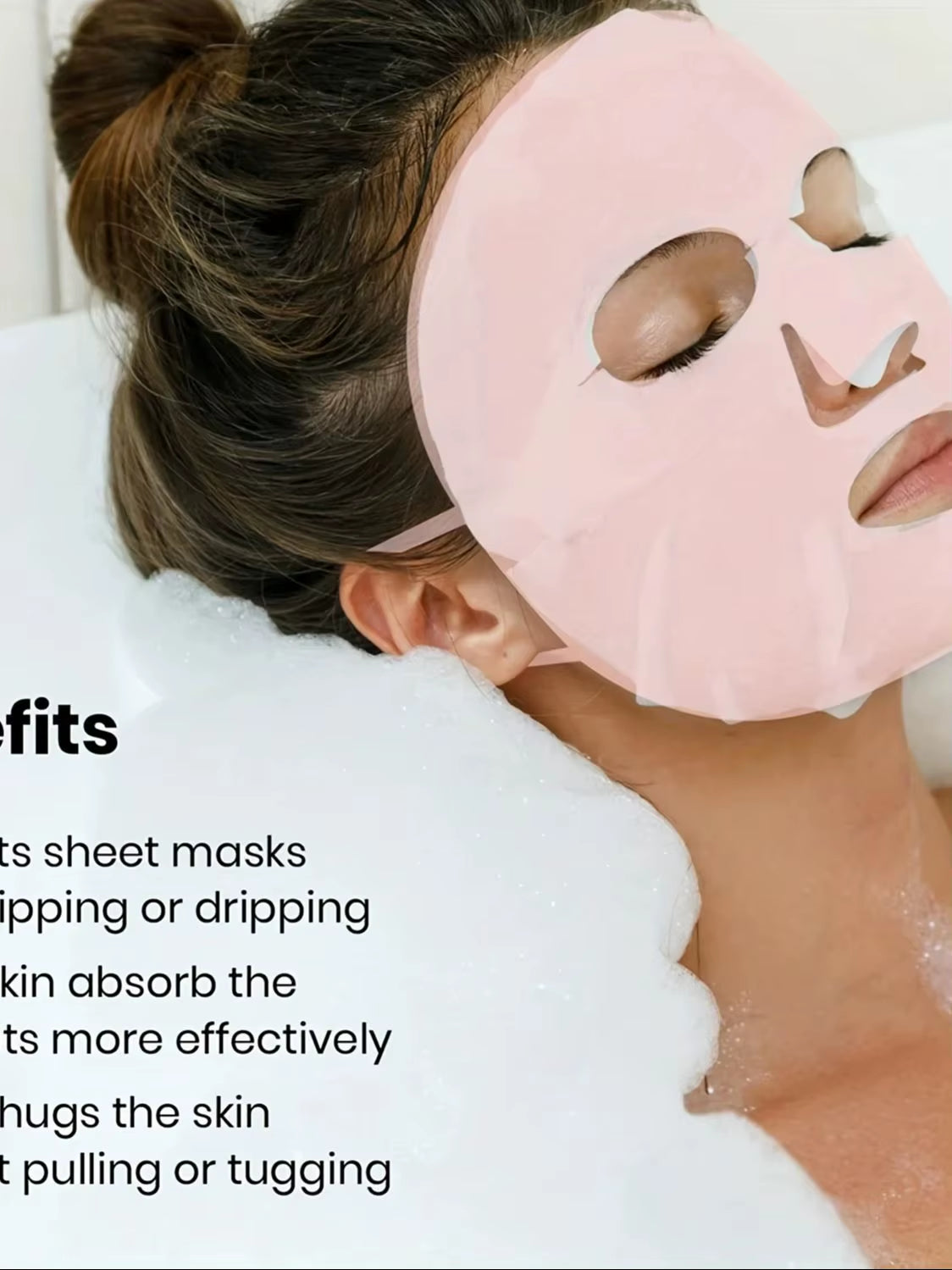 1PC 3D Silicone Facial Mask for Moisturizing-Reusable, Anti-Water Evaporation,Skin Care Tools for Women