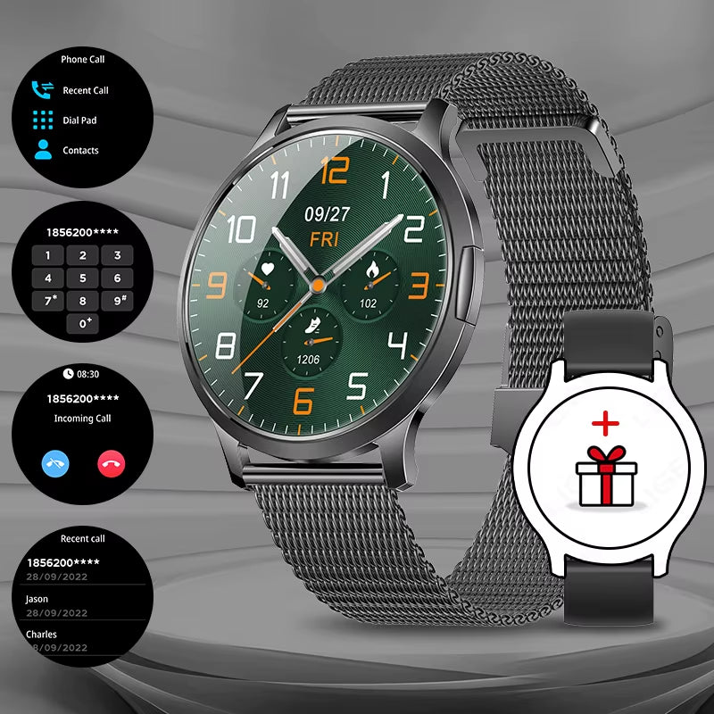 2025 New Smart Watch for Women AMOLED Screen Watches IP68 Waterproof Heart Rate Monitor Ladies Smartwatch for Huawei Xiaomi