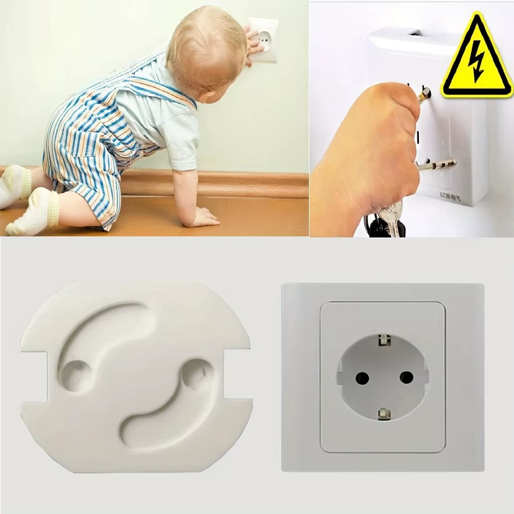 Baby Safety Socket Covers 10Pcs Electrical Plastic Outlet Protectors Child Safe Socket Security Protection