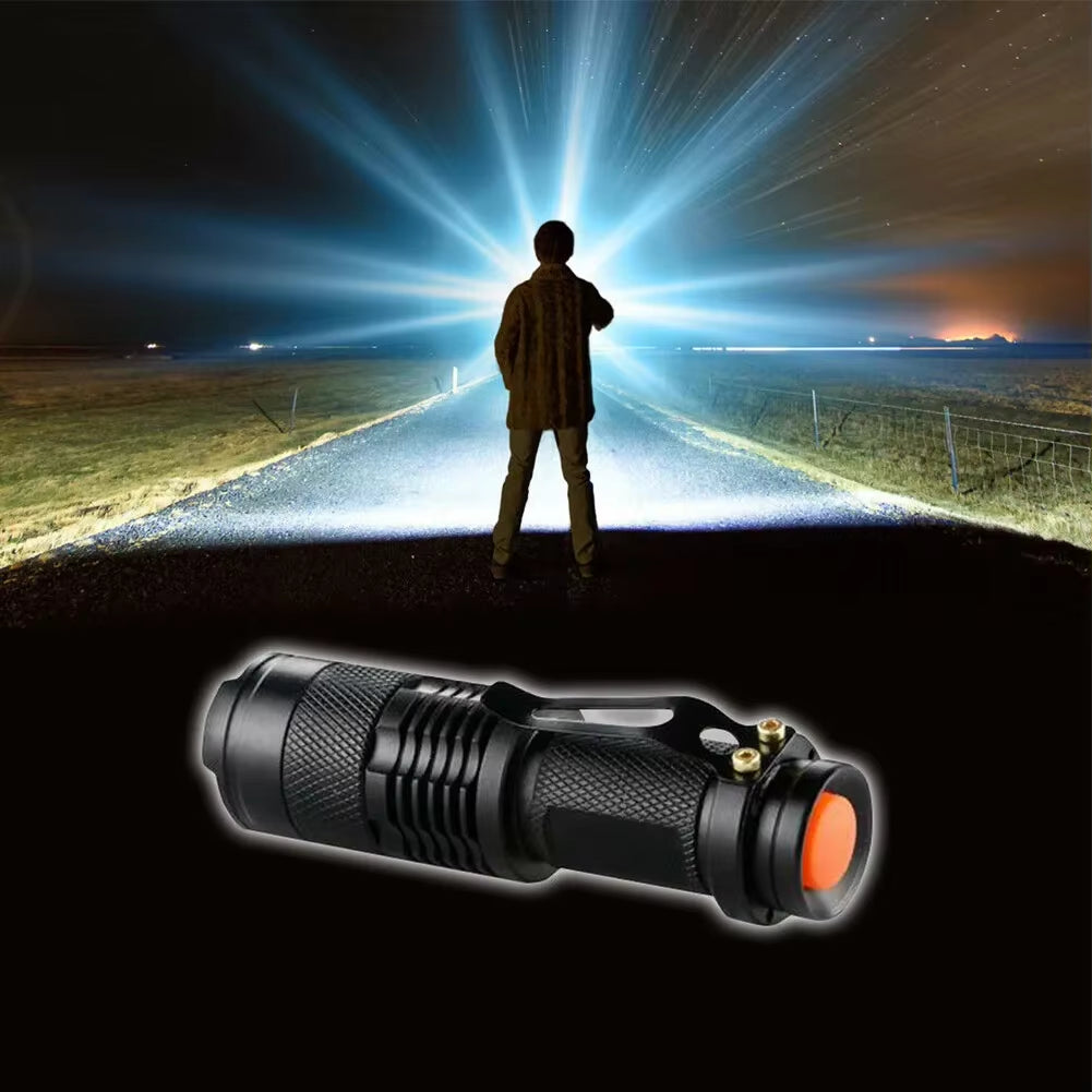 1X Waterproof Tactical Flashlights Portable LED Camping Lamps 3-Mode Handheld Powerful LED Torch Light Lanterns Self Defense