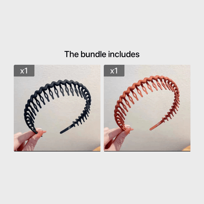 Hair Clip Frosted Color Headband Women's Non-slip Band Teeth Simple Pressure Headband Face Headband Hair Accessories Beauty Fashion