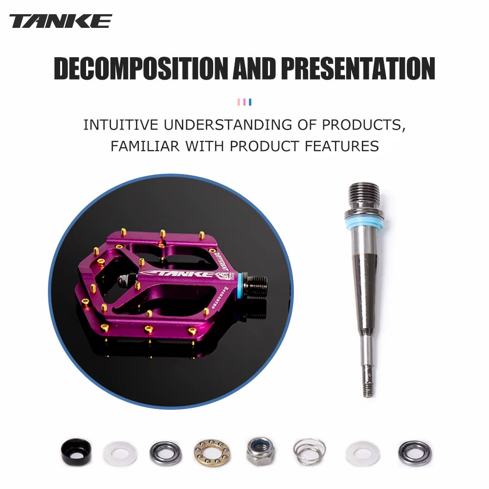 TP-50 Pedals Sepeda MTB Aluminum Alloy Non-Slip Bicycle Pedal Bicycle Pedal Bicycle Pedal