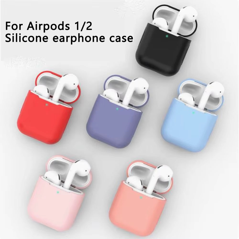 Silicone Case for Airpods 2 1 Cases Wireless Earphone Cover Protective Sleeve for Apple Airpods2 Covers Headphone Accessories