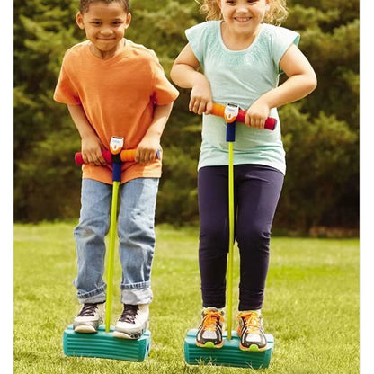 Children Growing Bounce Sense Training Stick Jumper Tall Foam Frog Toys Jumping Stilts Shoes Sport Outdoor Toys for Kids Gifts