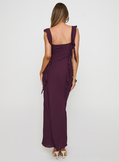 Lanai Maxi Dress Plum Princess Polly