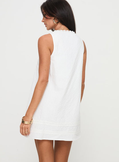 Alanah Mini Dress White Princess Polly
