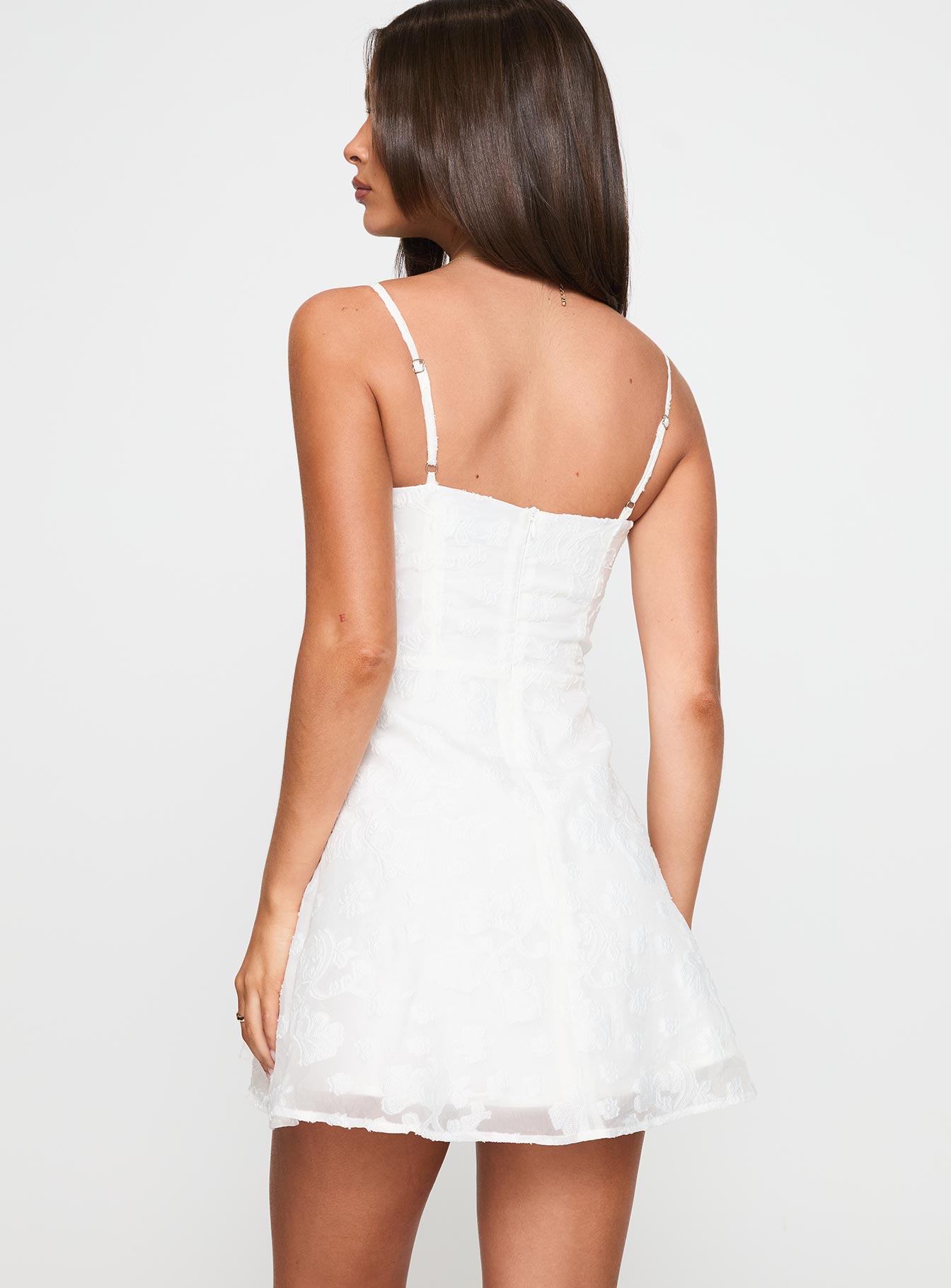 New Chapters Broderie Mini Dress White Princess Polly