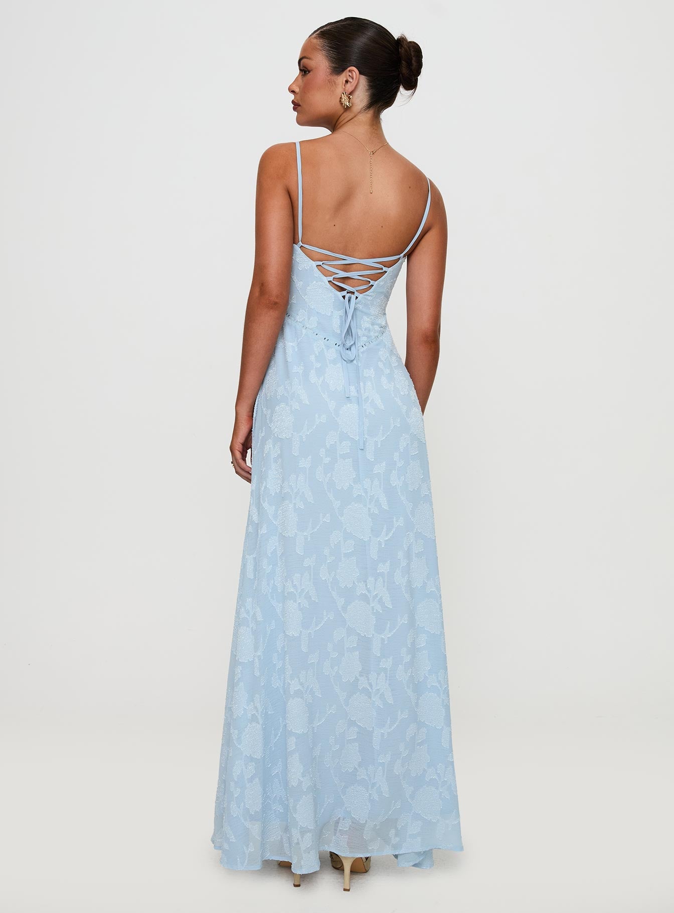 South Of France Maxi Dress Blue Princess Polly