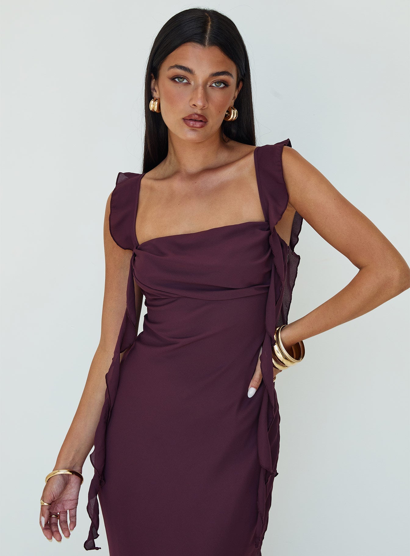 Lanai Maxi Dress Plum Princess Polly