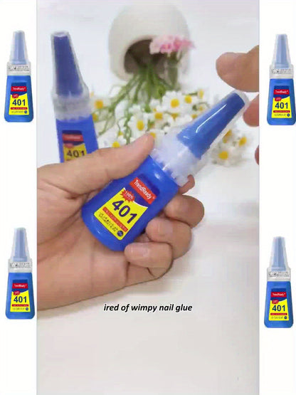 TrendReady 25g Nail Glue - Extreme Hold For Fake Nails & Tips, 30+ Days Wear, Smudge Proof, Salon Quality Kit Beauty World Shop
