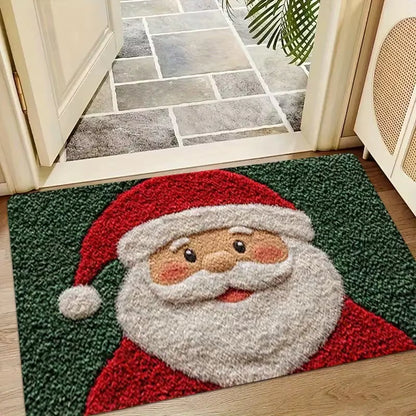 Christmas Door Mat Indoor Gingerbread Man Carpet and Red Santa Claus Outdoor New Year 2026 Merry Christmas Home Decor Foot Mat