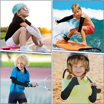 [6pairs Cooling Arm Sleeves Compression] 3pairs/6pairs Arm Sleeves for Kids Arm Sleeves for Boys Girls Sun Protection Cooling Sleeves Youth Sport compression Sleeves Beauty World Shop