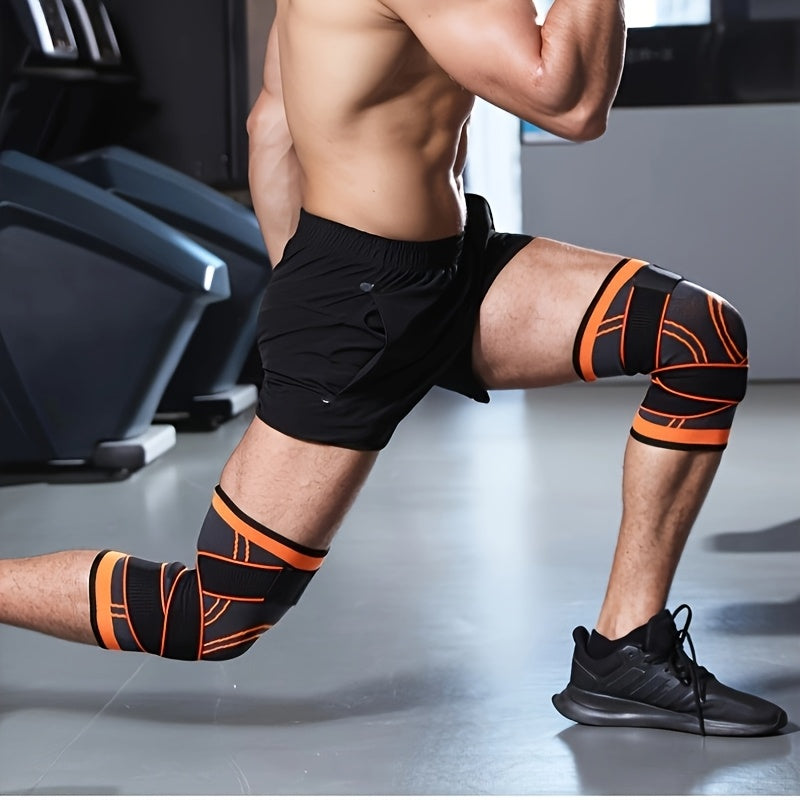 1pc Strap Knee Protector Sports Knee Support Adjustable Compression Breathable Joint Protection Sports Knee Protector Strap Compression Basketball Running Beauty Fashion