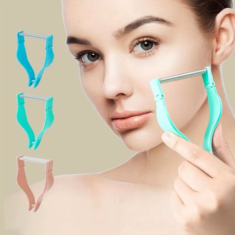 1Pcs Handheld Facial Hair Epilator Safe Spring Roller Women Facial Hair Removal Epilator Face Care Massager Beauty Epilator Tool