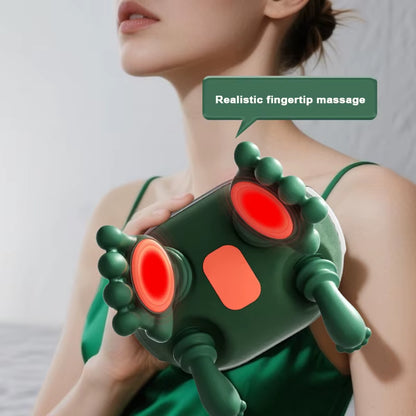 Brushless Motor Liquid Display Biomimetic Massage Neck Massager with 3 Levels of Strength and 2 Levels of Hot Compress