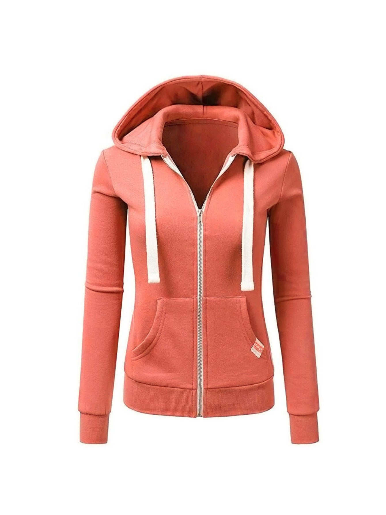 Women'S 2025 New Waist-Cinching Zipper Hooded Sweatshirt - Slim Fit Full-Zip Cycling Sport Style Cardigan, Full-Length Zipper Front, Warm Winter Pullover for Gym, Casual & Outdoor Activities, Adjustable Waist, Solid Color Ath Beauty World Shop