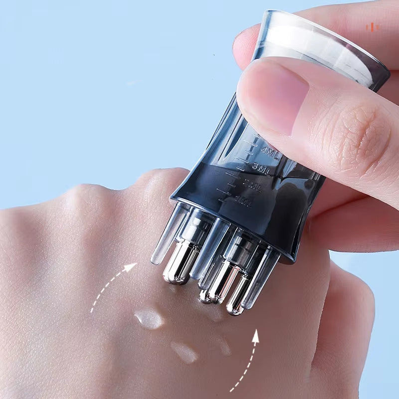 1Pcs Scalp Applicator Mini Portable Head Massager Roller Ball Brush Hair Growth Essential Oil Medicine Liquid Applicator Tools