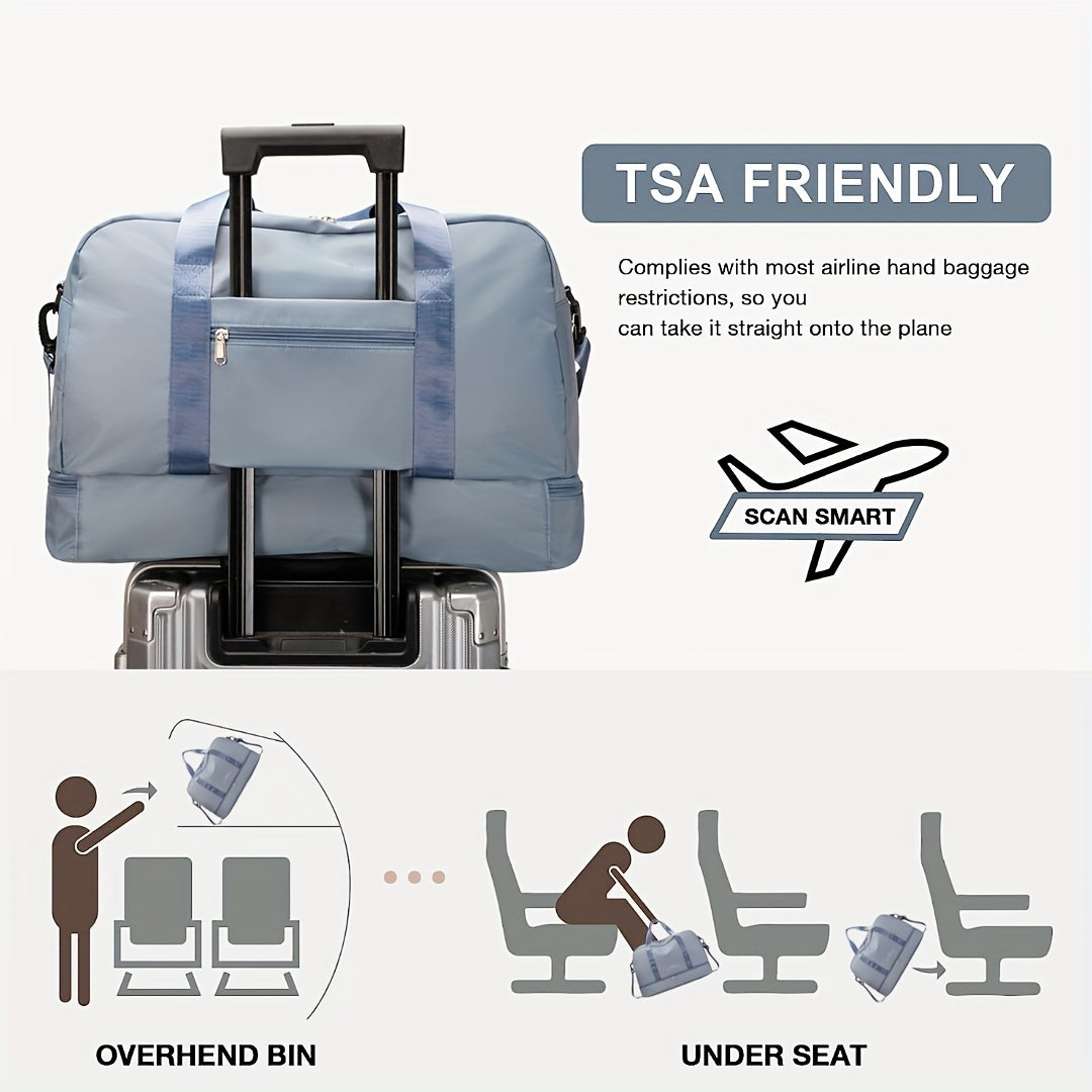 Versatile Carry-On Duffle Bag with Large Capacity and Lightweight Design - Perfect for Travel, Sports, and More Beauty Fashion