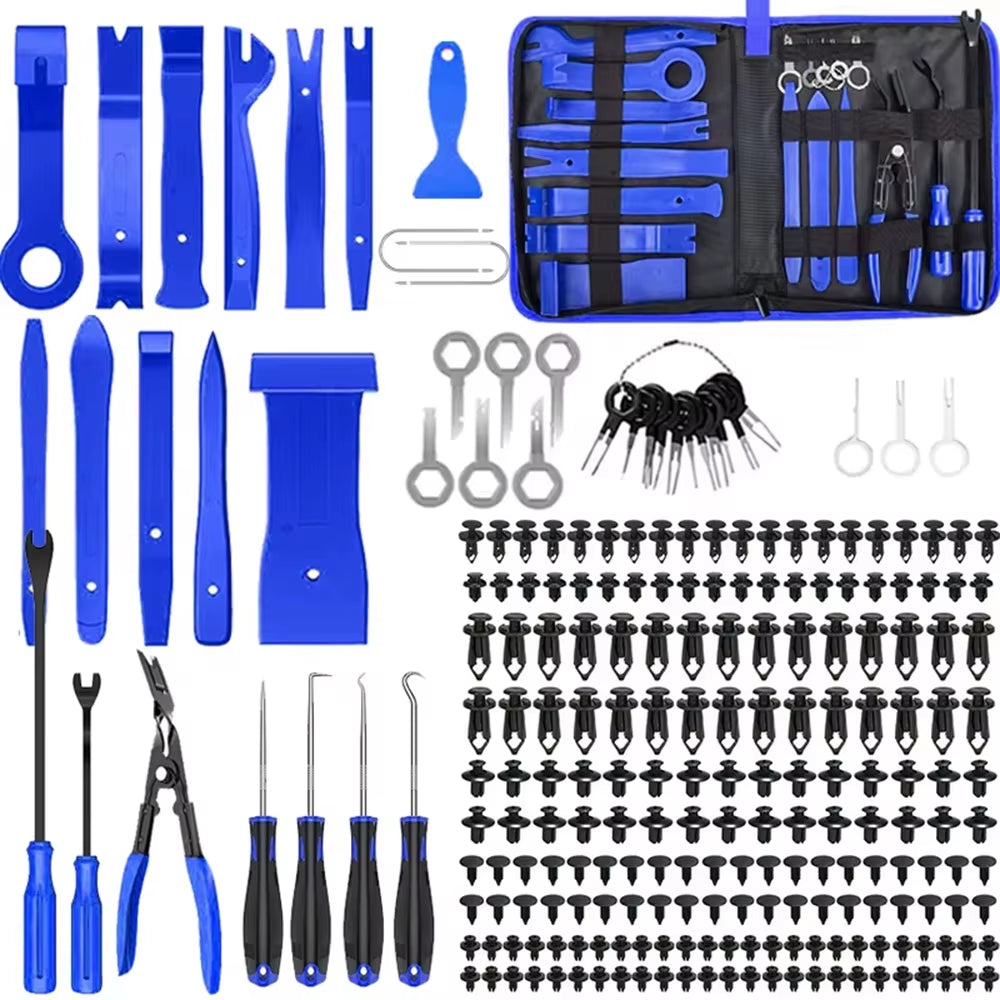 5/12/41/161/231PCS Auto Clip Pliers Fastener Remover Pry Tool Car Trim Removal Tool for Car Audio Dash Door Panel Window Molding