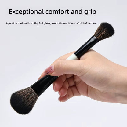 Dual-Ended Makeup Brush Set 11PCS with Foundation Brush Contour Brush for Blush Eyeshadow Concealer Blending Kit