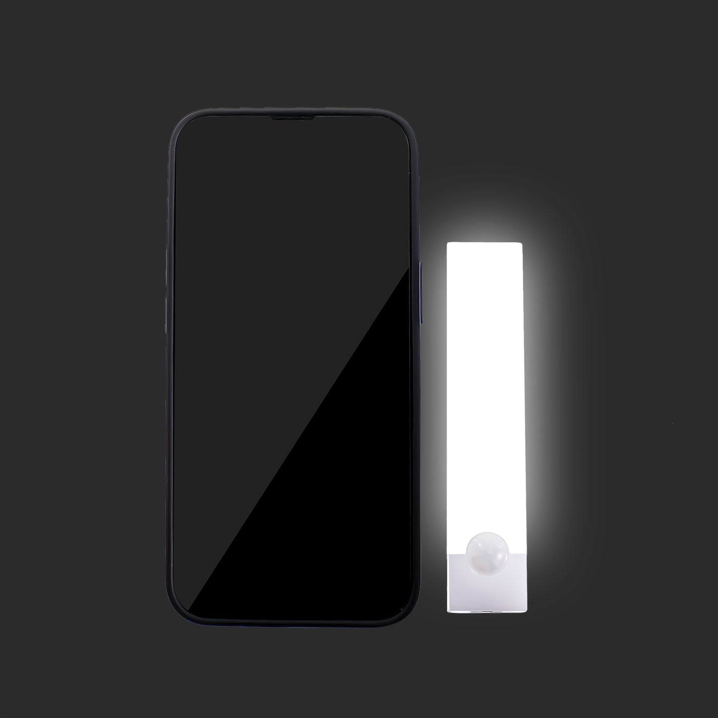 1pc Wireless LED Under Cabinet Light with Motion Sensor, Ultra-Thin Magnetic Strip, USB Rechargeable, PVC Lamp Body, Indoor LED Lighting for Kitchen, Stairs, Hallway, Wardrobes - Ideal for Christmas & Thanksgiving Gifts Beauty Fashion
