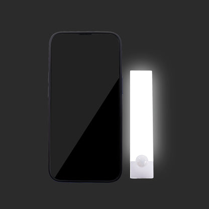 1pc Wireless LED Under Cabinet Light with Motion Sensor, Ultra-Thin Magnetic Strip, USB Rechargeable, PVC Lamp Body, Indoor LED Lighting for Kitchen, Stairs, Hallway, Wardrobes - Ideal for Christmas & Thanksgiving Gifts Beauty Fashion