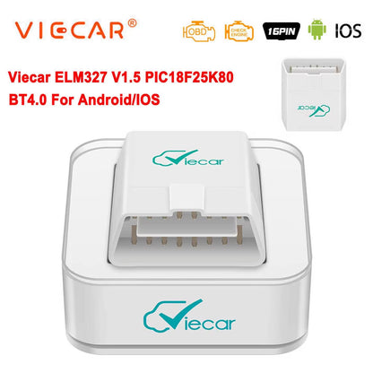 ELM327 V1.5 Bluetooth 4.0 OBD 2 OBD2 PIC18F25K80 ELM 327 V1 5 OBDII Car Diagnostic Scanner ODB2 Auto Tool Code Reader