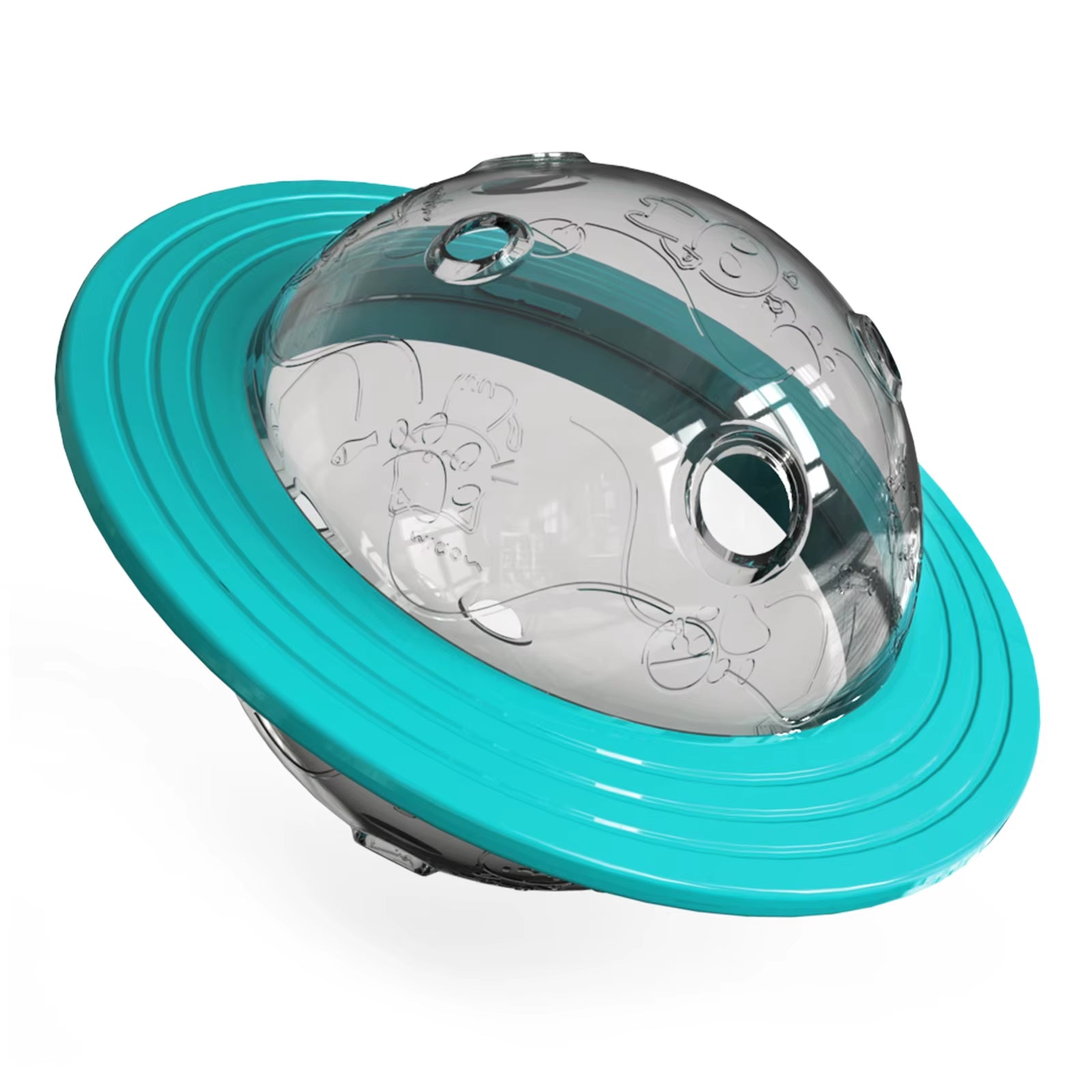Dog Toy for Small Medium Large Dogs Cats Fly Disk Interactive Food Dispenser Improve IQ Slow Feeder Training Toys Pet Supplies