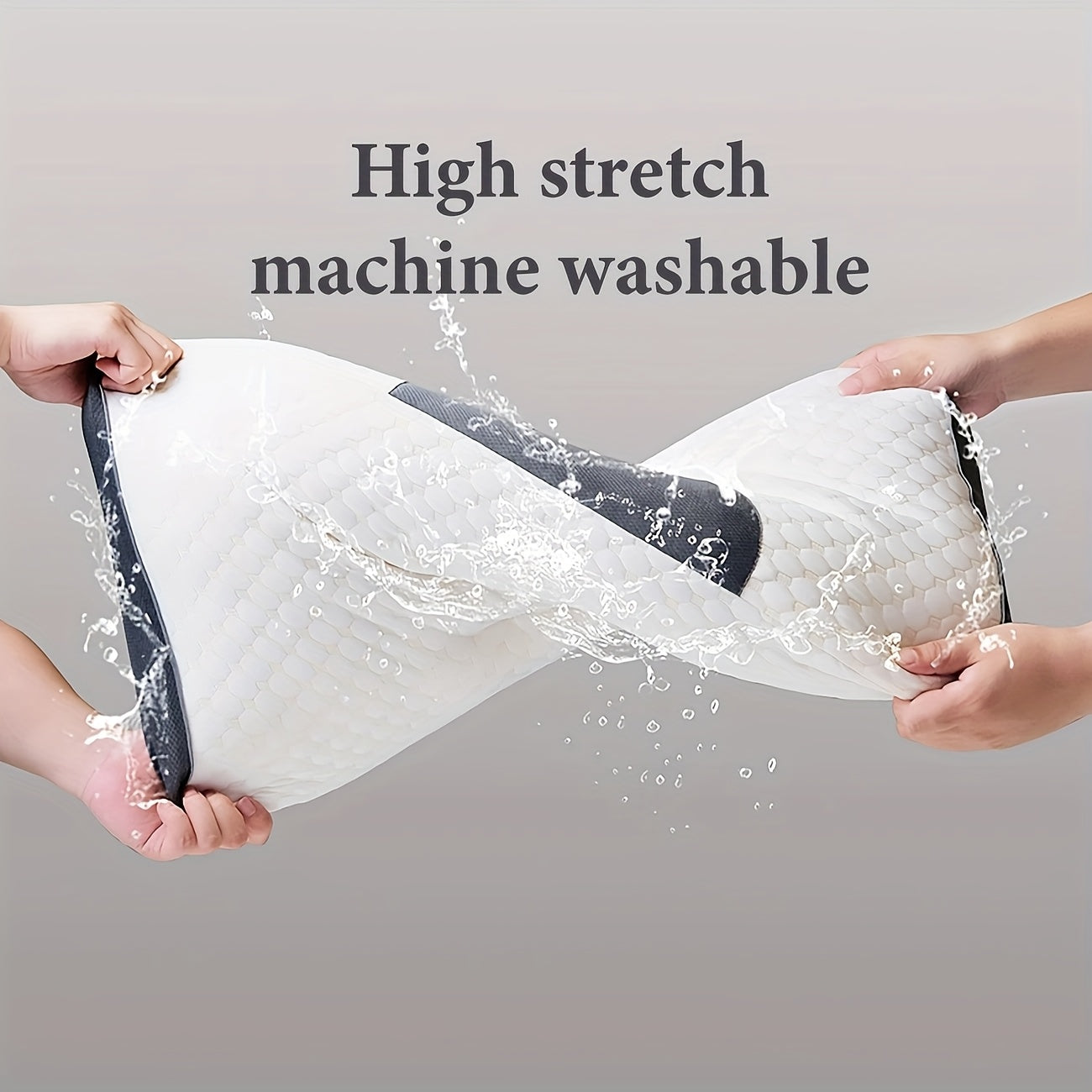 Buy 1 Get 1 Free, 2 Soft Woven Neck Massage Couple Pillows - Adjustable Ergonomic Orthotic Profile Support, High Quality Pillow Core, Detachable Pillowcase For Sleeping Comfort Beauty Fashion