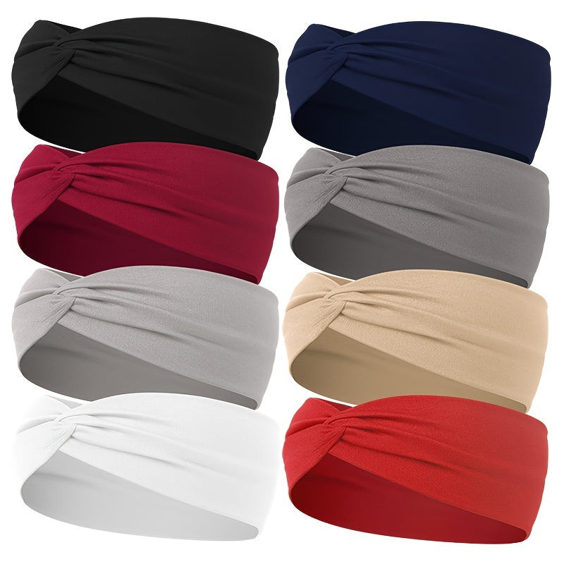 [Elastic Hair Band] 1pc Elastic Sweat Absorbent Hair Band for Yoga Gym Sport
