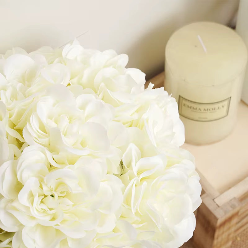 5Pcs Beautiful Artificial Peony Flowers High Quality White Bouquet Wedding Home Table Decor Fake Flowers Christmas Arrangement