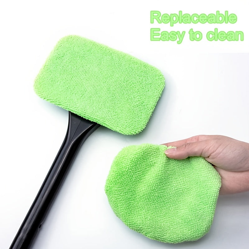 Car Window Cleaning Brush Kit for Windshield Cleaning Tools, Interior Car Wiper with Long Handle, Automotive Accessories. Beauty Fashion