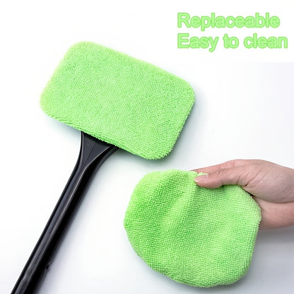 Car Window Cleaning Brush Kit for Windshield Cleaning Tools, Interior Car Wiper with Long Handle, Automotive Accessories. Beauty Fashion