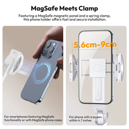 TT88 Overhead Selfie Stick 1.44M with Magsafe Clamp Photograph Tripod for Phone Livestreaming Vlog with Remote Control