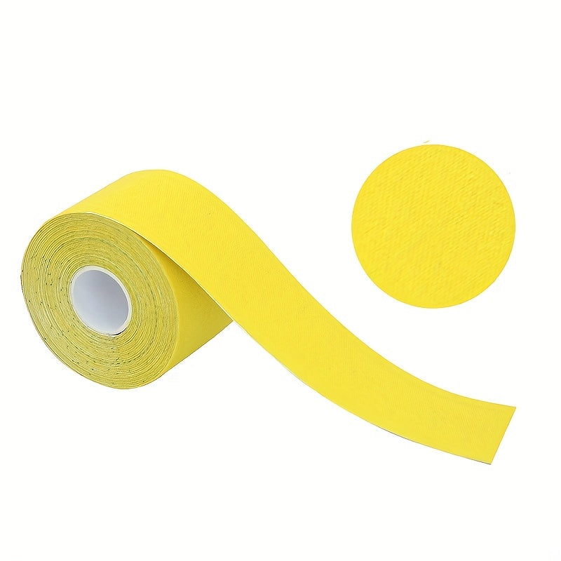 Enhanced Muscle Support & Recovery Kinesiology Tape - 5cm x 5m, Water-Resistant, Elastic, Universal Fit Sport Tape Beauty World Shop