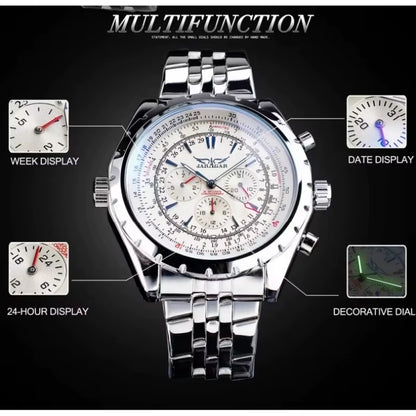 212 New Men'S Automatic Mechanical Watch Fashion Business Luxury Calendar Week Men'S Premium Watch Gift Reloj Hombre