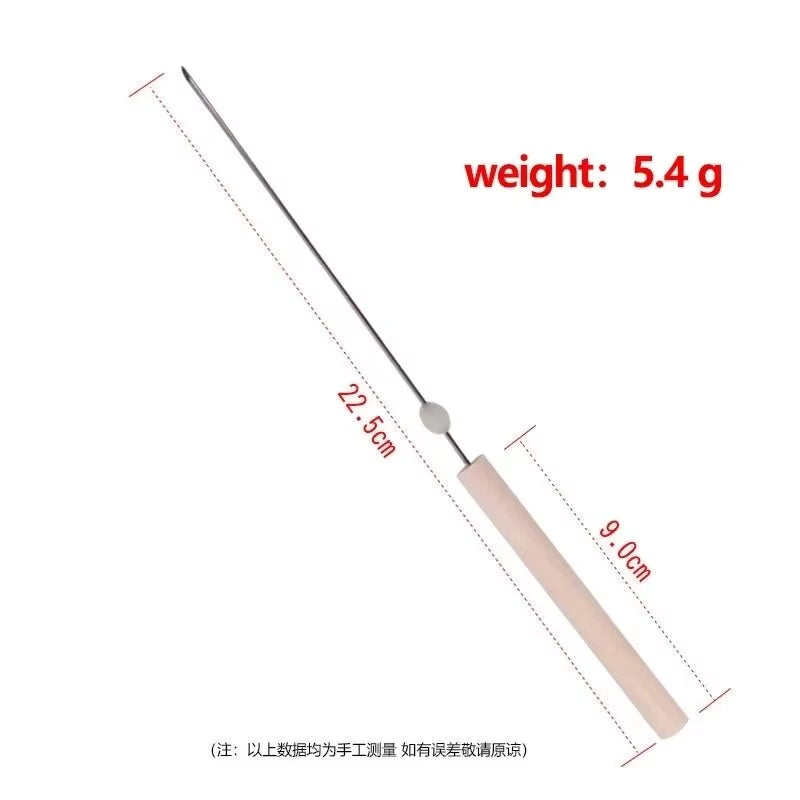 Fishing Bait Needle Worm Baiting Gas Needle Fast Penetrate Earthworm Hooking Needle Pins Hollow Gas Needle Bait Needle Tool
