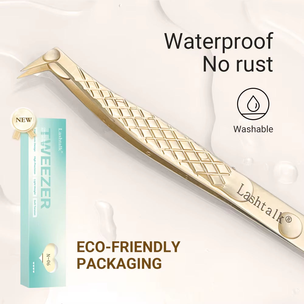 Eyelash Extension Tweezers Makeup Tools from Nagaraku Stainless Steel Non-Magnetic Volume Fakelashes Supplies Accurate