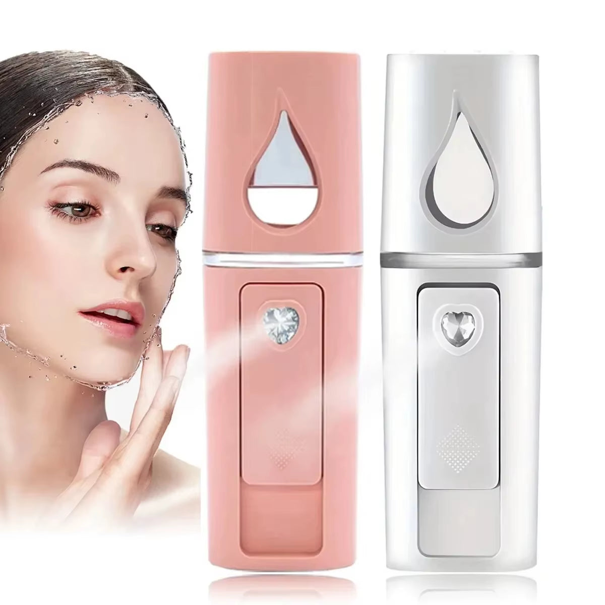 20Ml Portable Facial Sprayer Sprayer Face Steamer Air Humidifier Nebulizer Hydrating Anti-Aging Wrinkle Women Beauty Skin Care