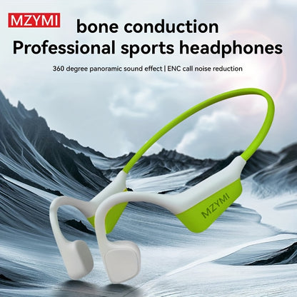 Bone Conduction Headphones 15H Playtime, Bone Conduction Earbuds, Open Ear Headphones Wireless Earbuds Sport Headphones with Mic Headset for Running, Cycling