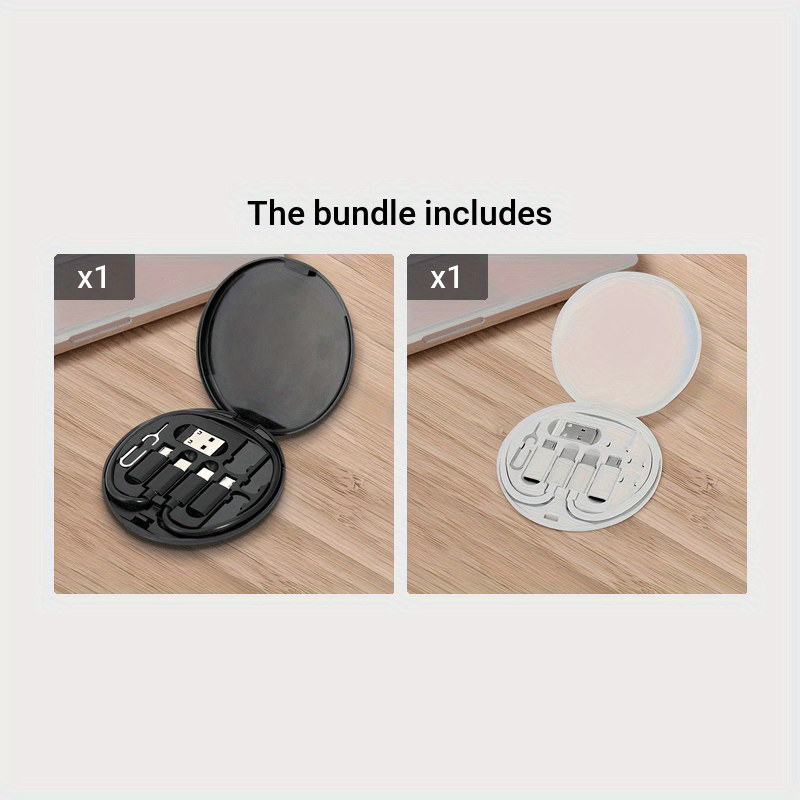 Multi USB Charging Adapter Cable Kit, USB C Conversion Set USB A & Type C to Male Micro/Type C, Data Transfer, Card Storage, Tray Eject Pin, Phone Holder Beauty Fashion