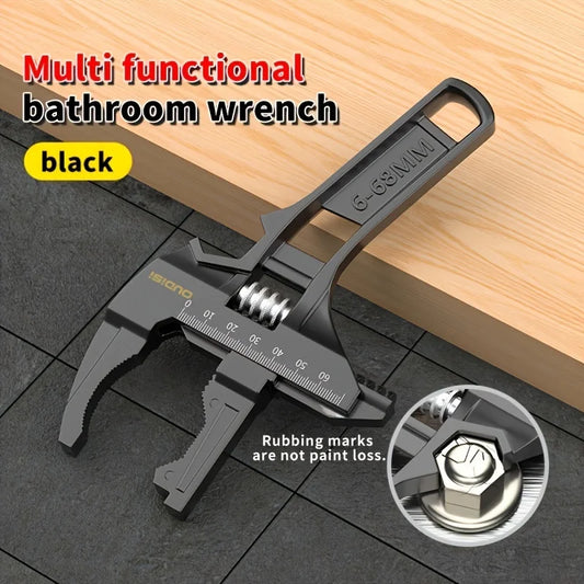 Multifunctional Wrench Manual Tool Bathroom Wrench Large Opening Adjustable Wrench Multifunctional Wrench Adjustable Wren