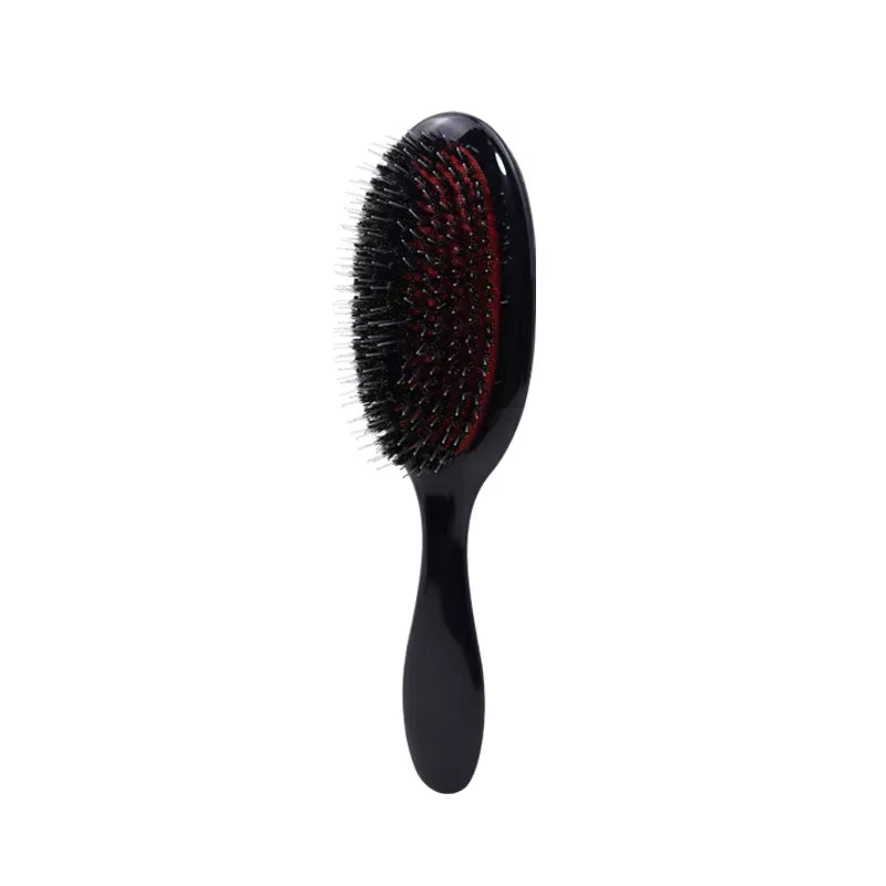 Salon Boar Bristle Hair Extension Brush Hairdressing Detangling Brush Combs Head Scalp Massager Brush Comb anti Static Hair Comb