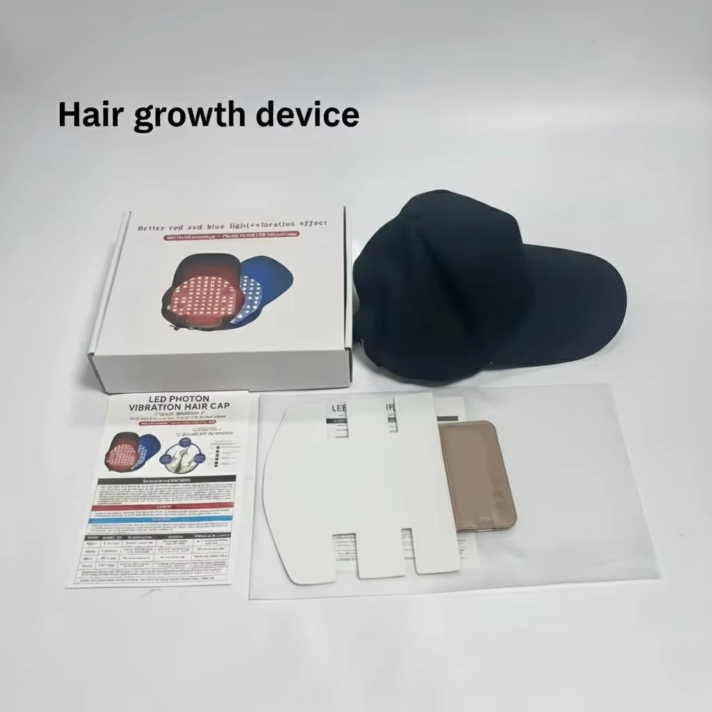 Red Light Hair Growth Cap Infrared Anti-Hair Loss Therapy Device Prevents Hair Loss and Promotes Scalp Blood Circulation