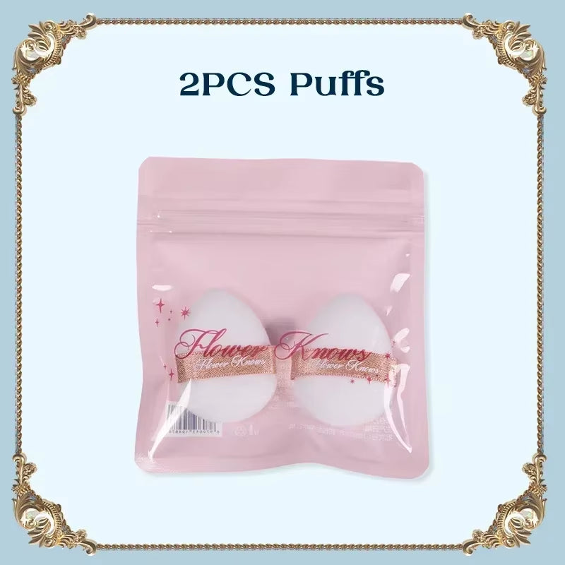 Flower Knows Powder Puffs for Flawless Makeup Application, Compact Size for Travel