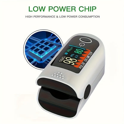CHANG KUN Digital Fingertip Pulse Oximeter With Blood Oxygen Sensor, Monitor SpO2 And Heart Pulse Rate And Perfusion Index For Home Use Or Sport Battery Powered Beauty World Shop