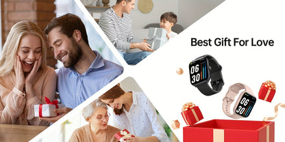 FAWEIO Smart Watch For Men Women Wireless Call, 1.95" Smartwatch With 100+ Sport Modes, Fitness Activity Tracker Pedometer, Built-in Alexa, For iPhone & Android, Perfect Gift For Family And Friends