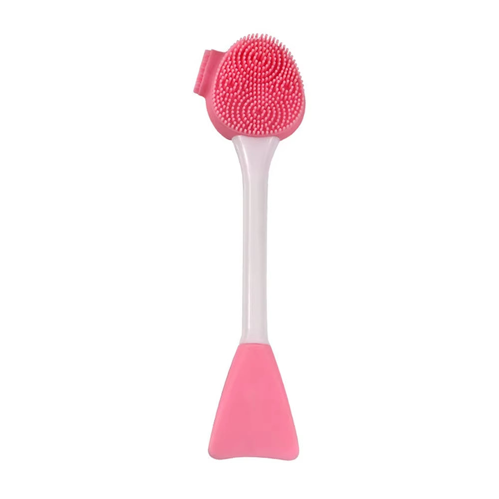Facial Cleaning Silicone Brush Facial Mask Applicator Skincare Accessories Silicone Body Scrubbers 2In1 Spa Facial Wash Brushes